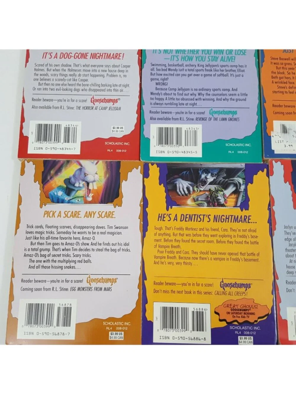 Goosebumps Book RL Stein Ghosts Mystery R. L. Scary Stories Set of 13 Lot Goose
